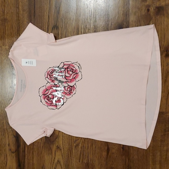 Calvin Klein Jeans Other - Girls Calvin Klein pink sequin print shirt size L(12/14)